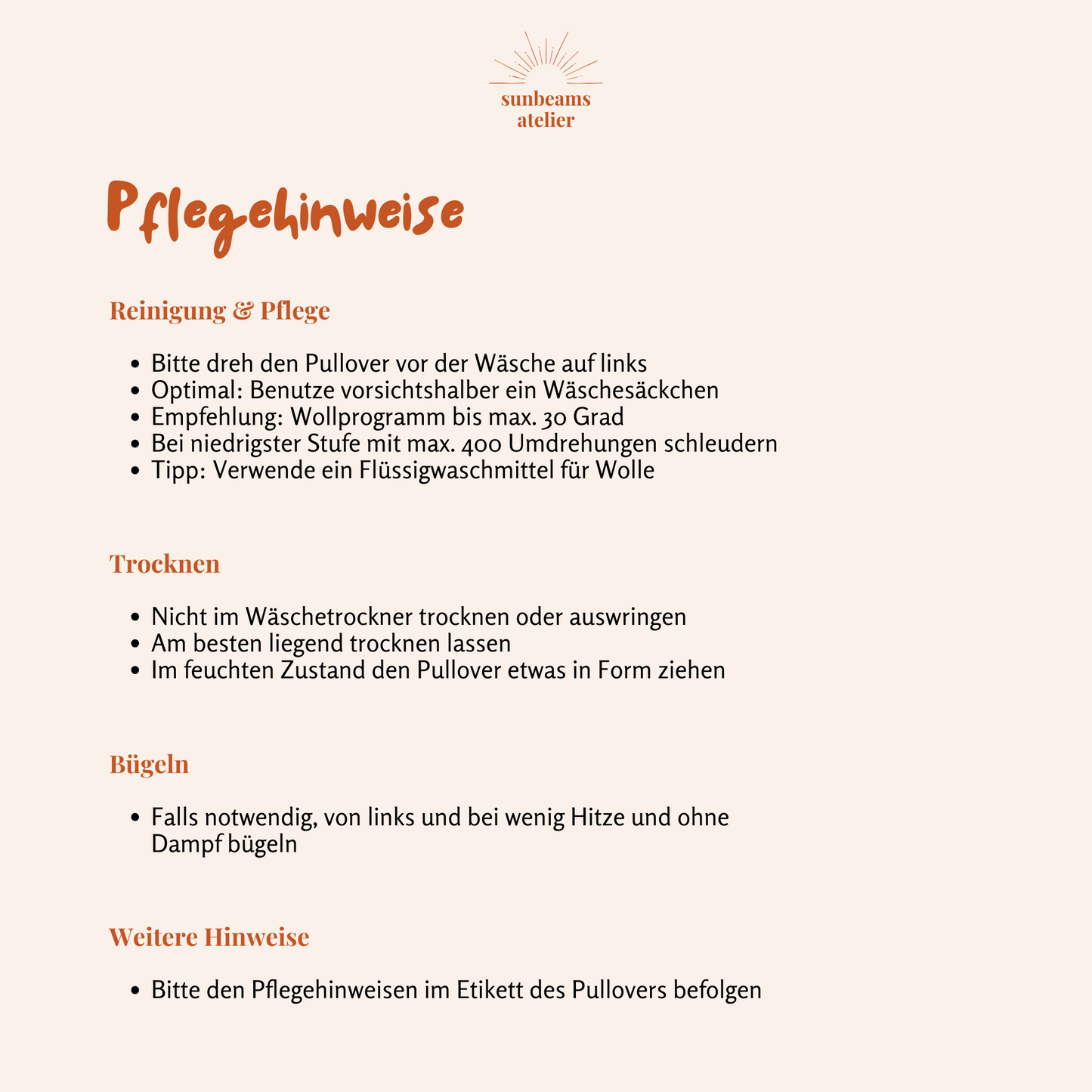 Handbestickter Weihnachtspullover mit Rentier