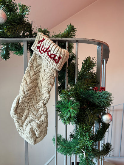Handbestickte Weihnachtsstrümpfe