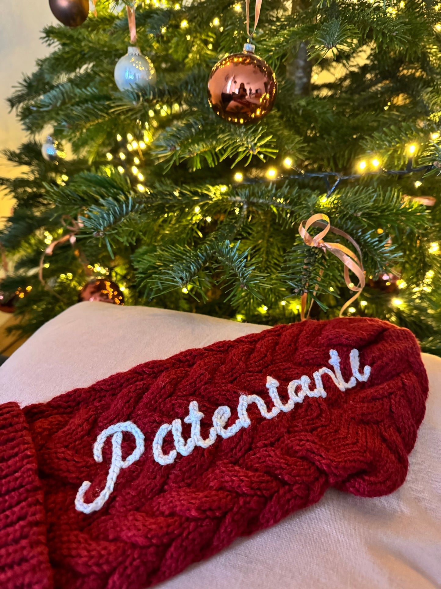 Handbestickte Weihnachtsstrümpfe