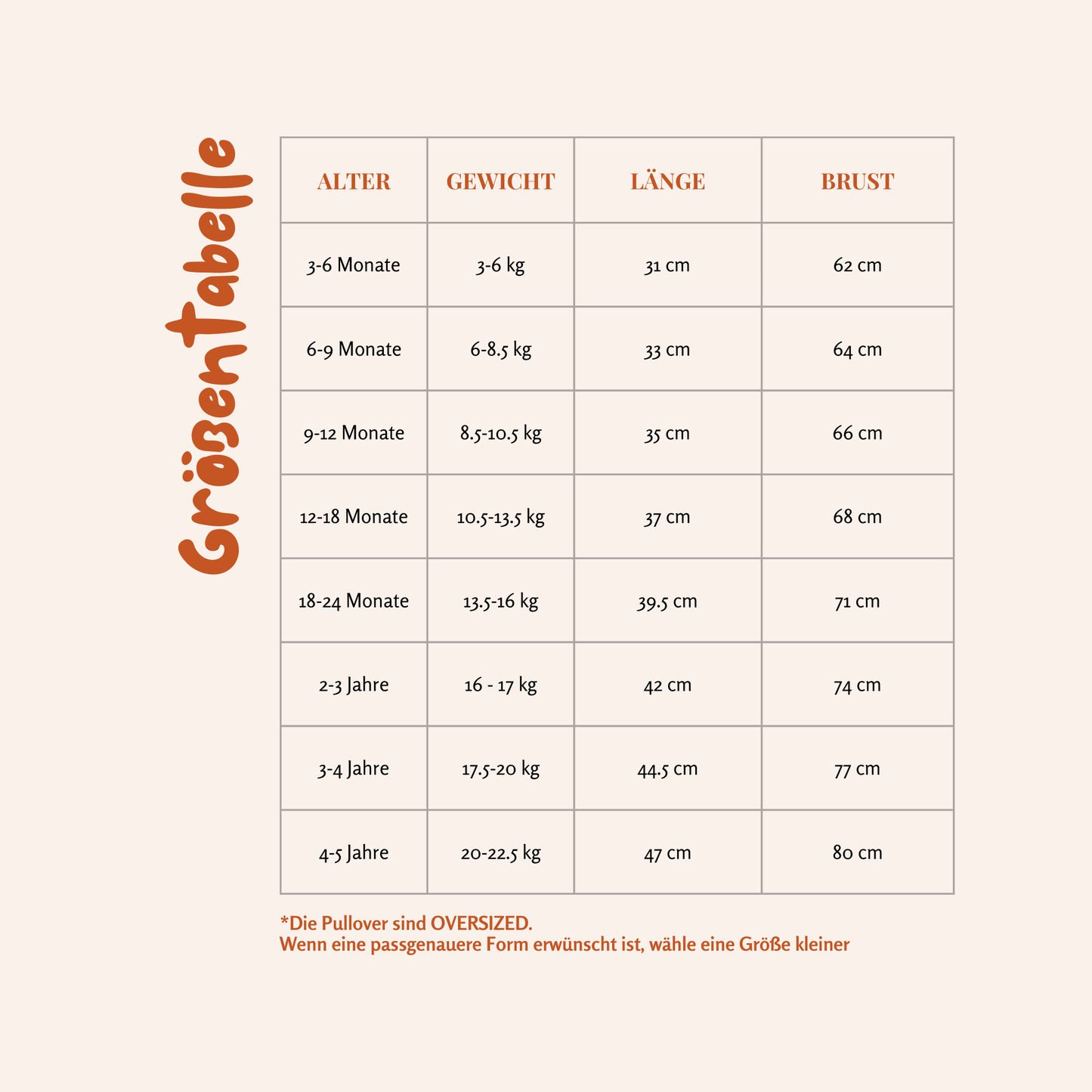 Personalisierter Kinderpullover mit handbesticktem Namen