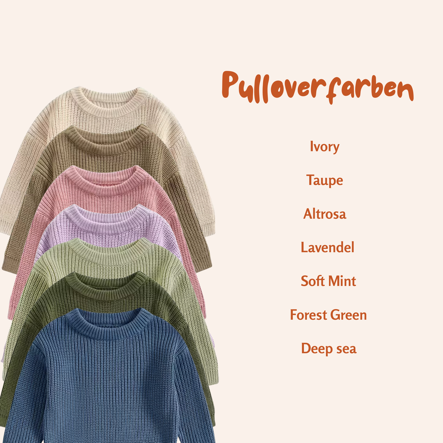 Handbestickter Kinderpullover mit Wiesenblüten