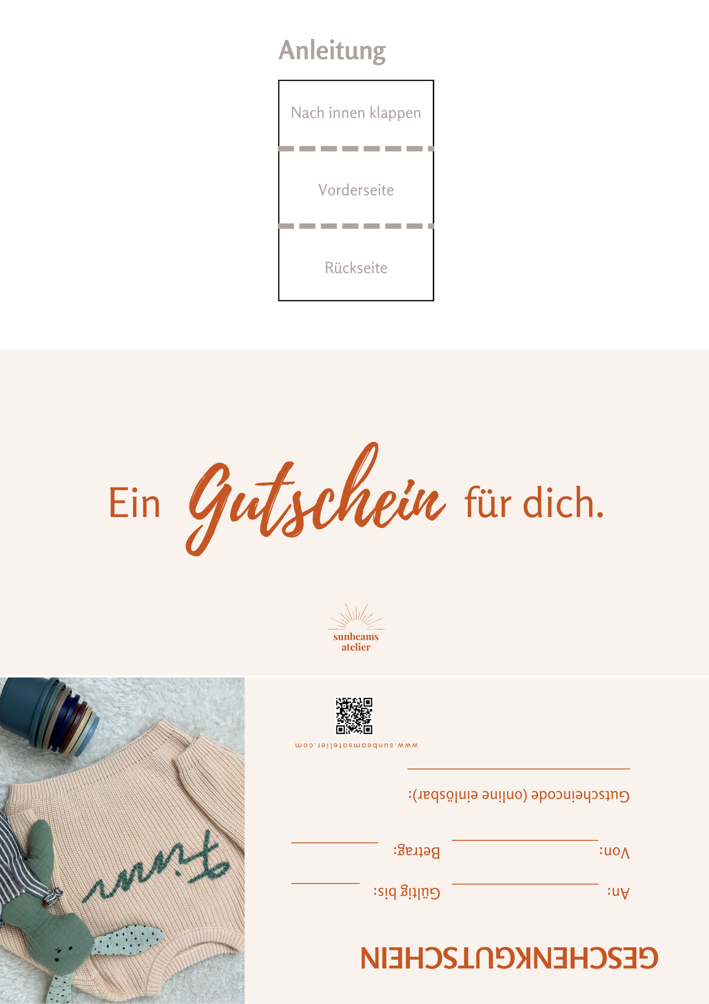 Geschenkgutschein zum Ausdrucken